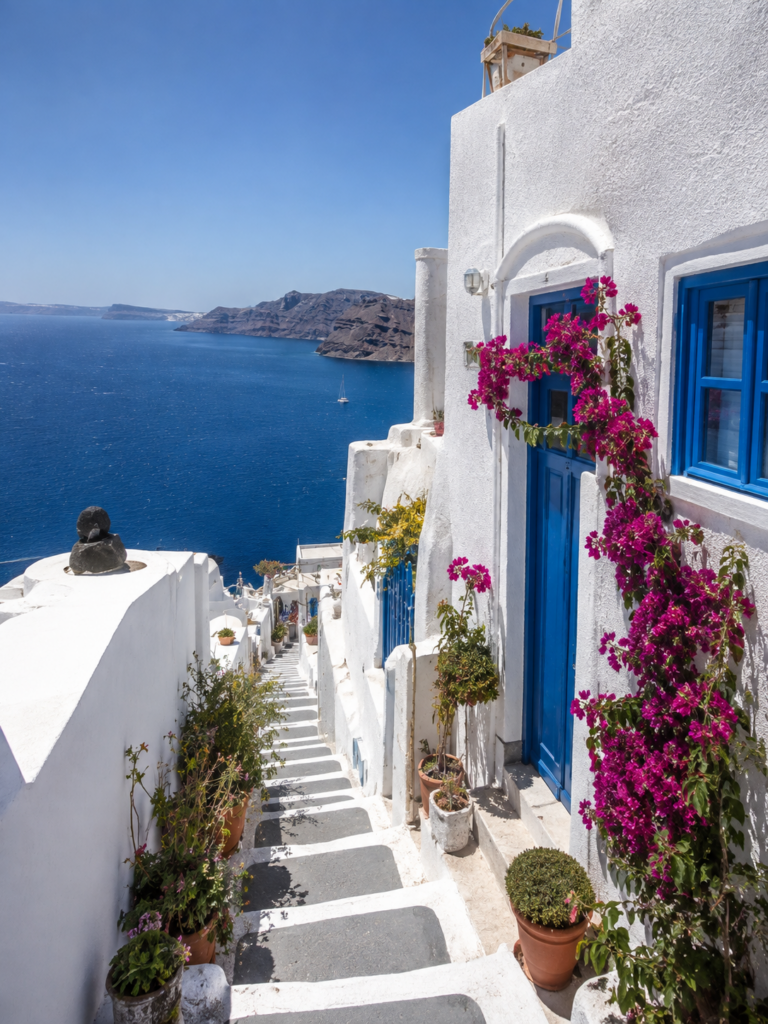 Traditional building in Santorini