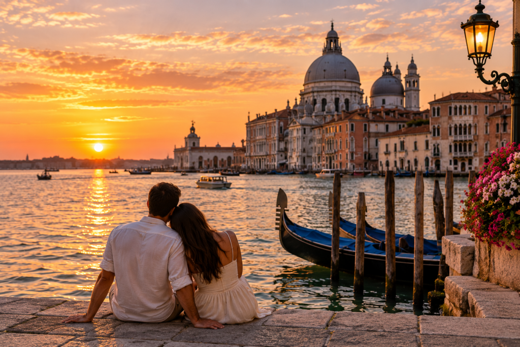Sunset in Venice
