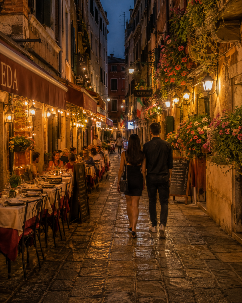 Italian pedestrian street