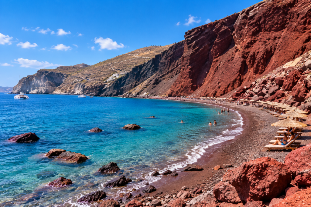 Santorini beach